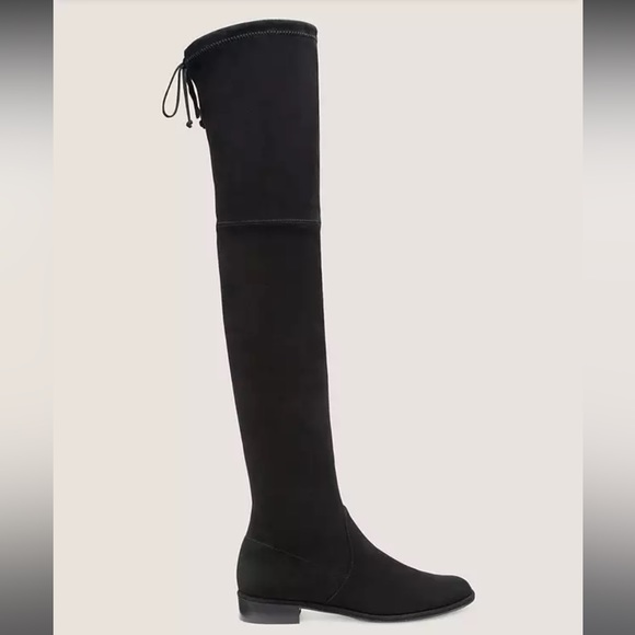 Black Suede OTK Stuart Weitzman Lowland Boot - Picture 1 of 10